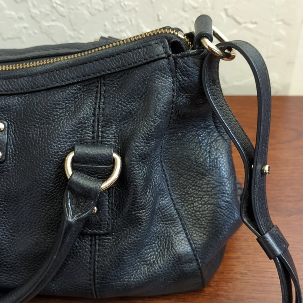 💎 kate spade NY Black Berkshire Road Bernie Convertible Satchel - Flawed Gem